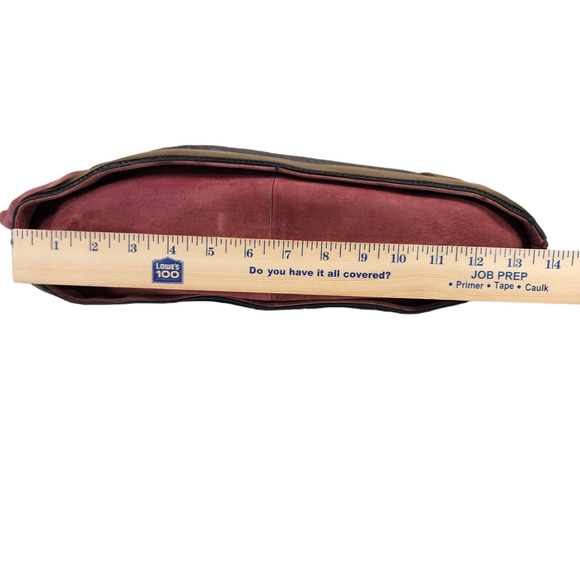 Pour La Victoire Maison Croc Embossed Tote Bag Brick Red Black Suede Leather - Picture 7 of 16